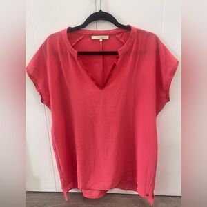Monk & Lou Coral Blouse